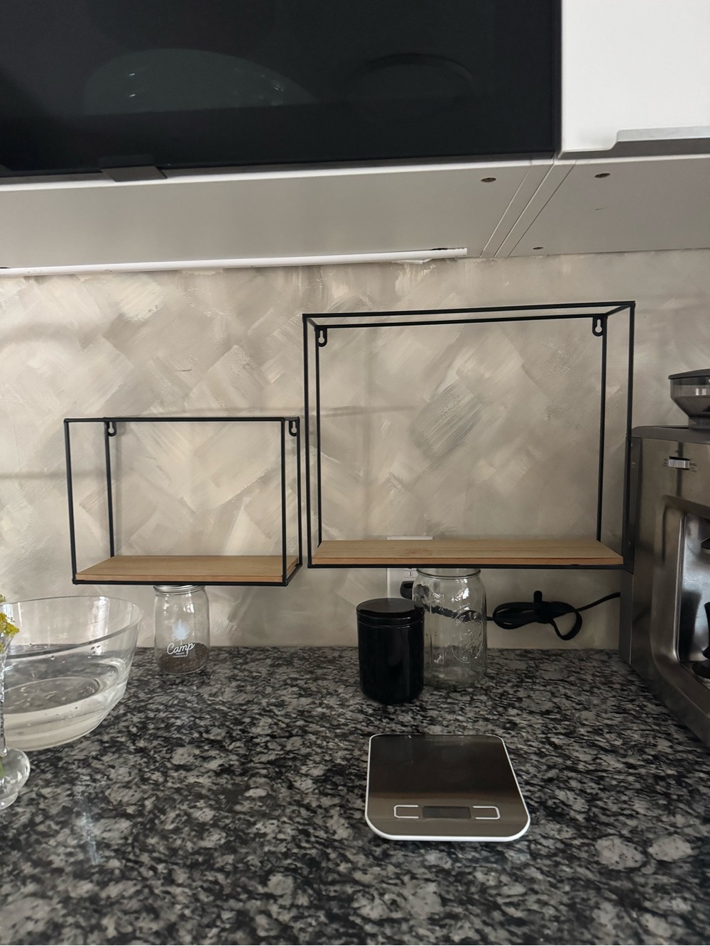 Metal Wood Shelves floating racks